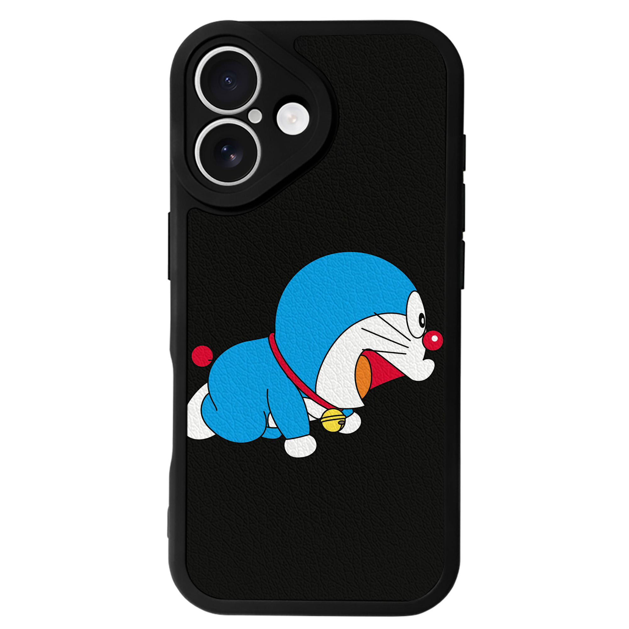 （画像用） ドラえもん Doraemon 【iPhone 16シリーズ対応】シリコンスマホケース（レザー調） 材質：シリコン